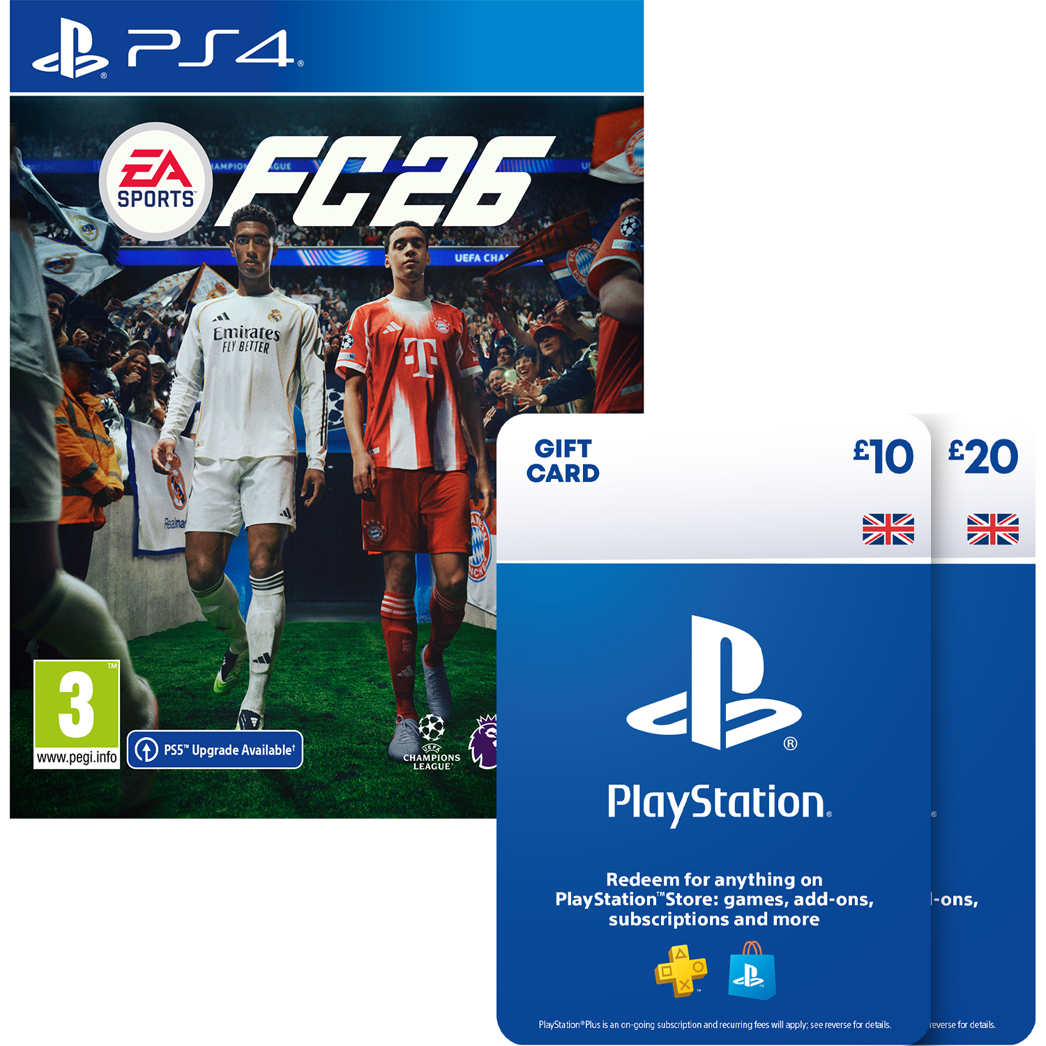 EA SPORTS FC 26 PS4 + £30 PlayStation Store Gift Card