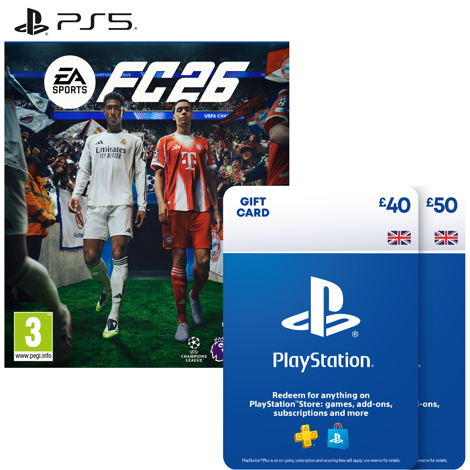EA SPORTS FC 26 PS5 + £90 PlayStation Store Gift Card