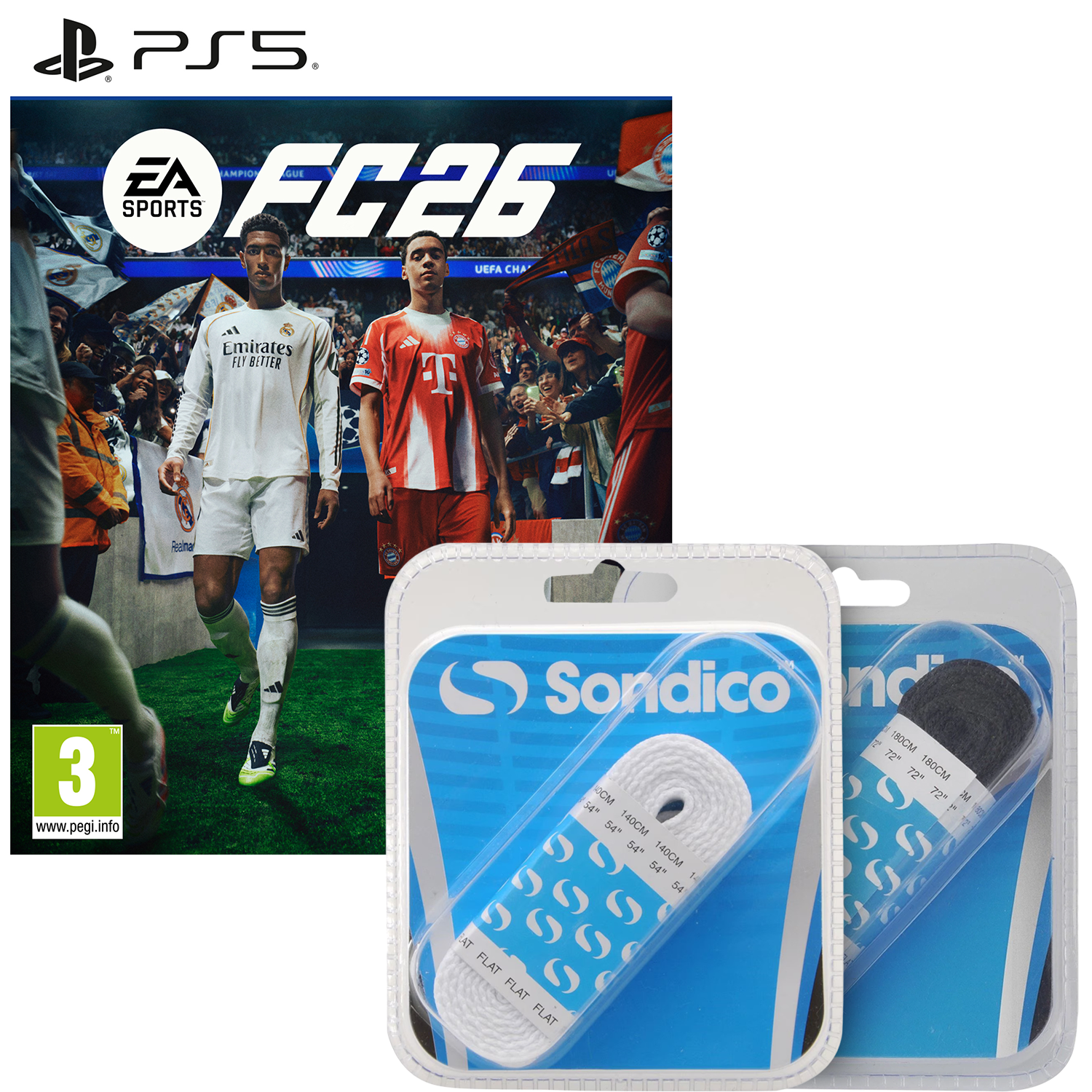EA SPORTS FC 26 PS5 + FREE Black & White Flat Laces