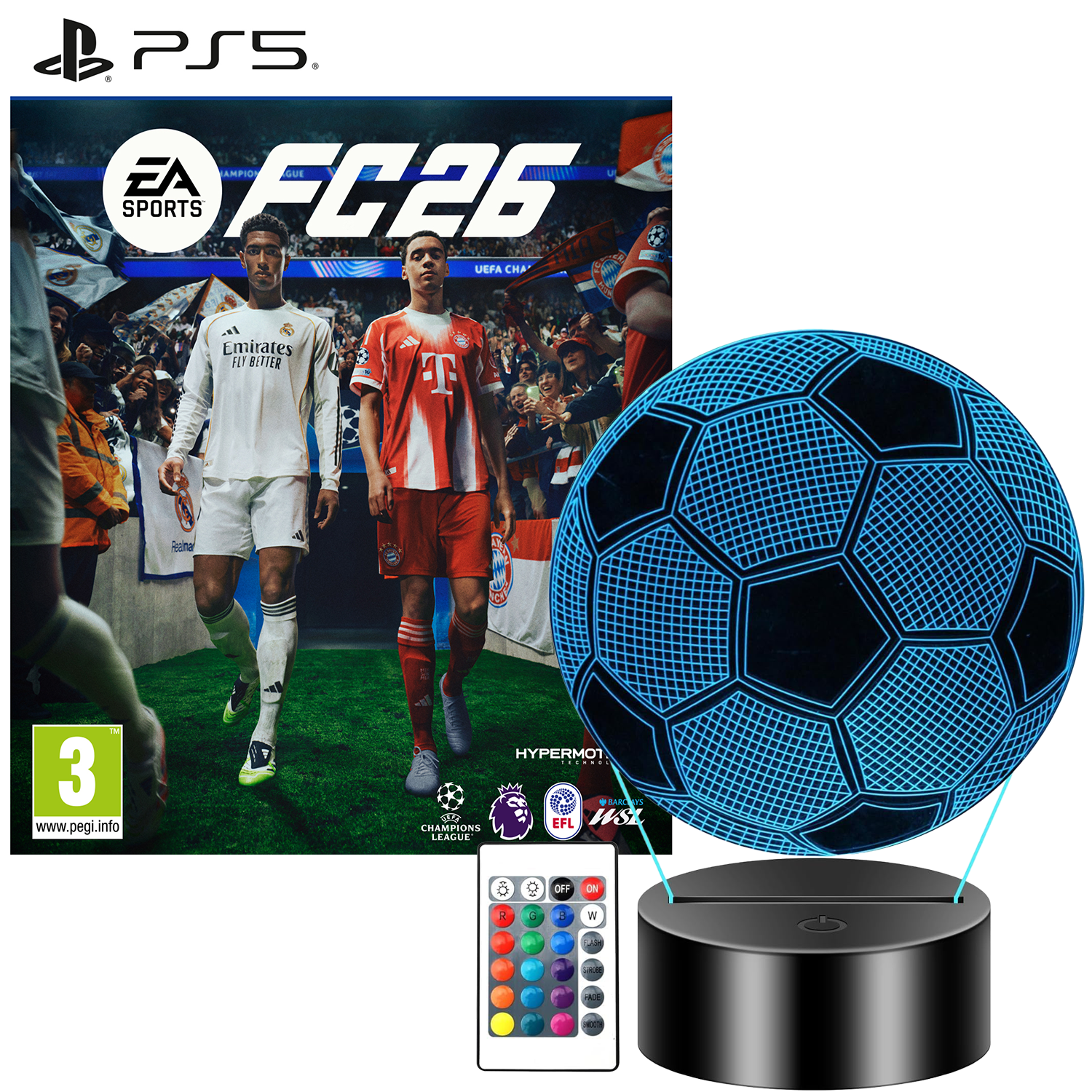 EA SPORTS FC 26 PS5 + FREE RGB Football Lamp