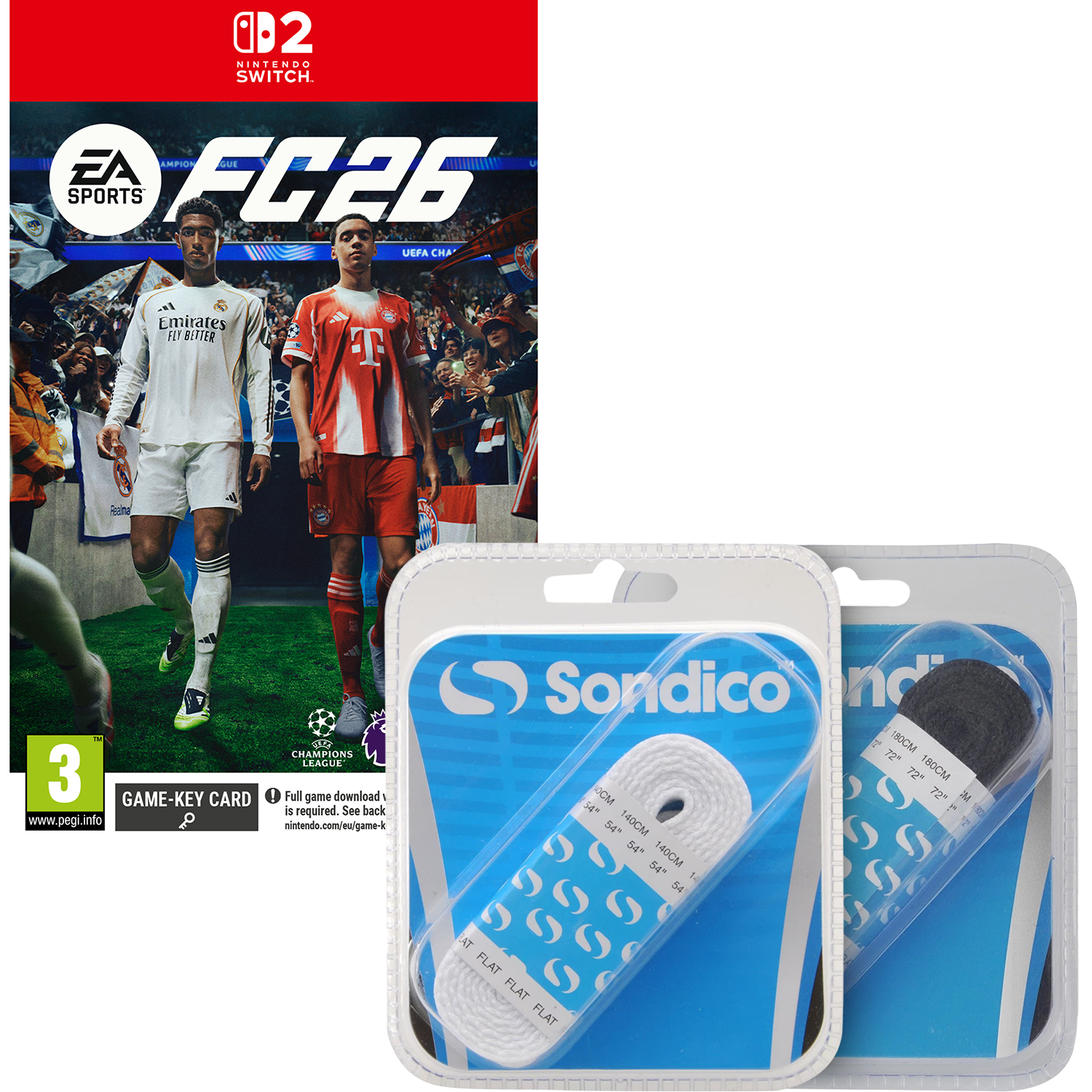 EA SPORTS FC 26 Switch 2 + FREE Black & White Flat Laces