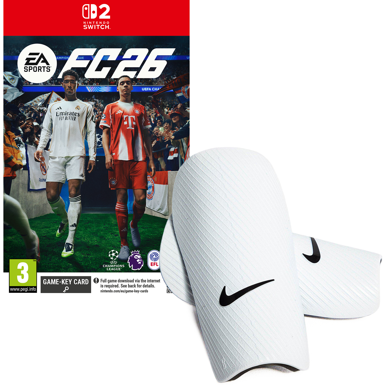 EA SPORTS FC 26 Switch 2 + FREE Nike Shin Guards White