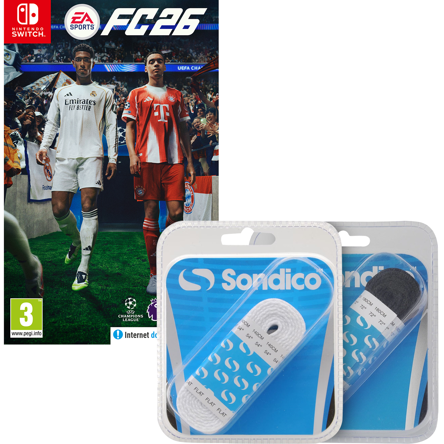 EA SPORTS FC 26 Switch + FREE Black & White Flat Laces