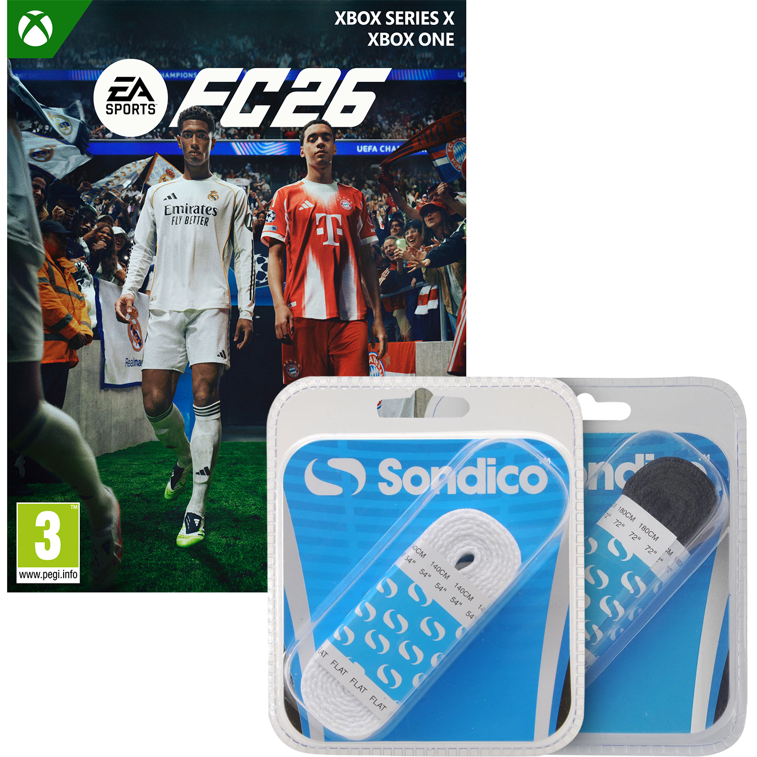 EA SPORTS FC 26 Xbox + FREE Black & White Flat Laces