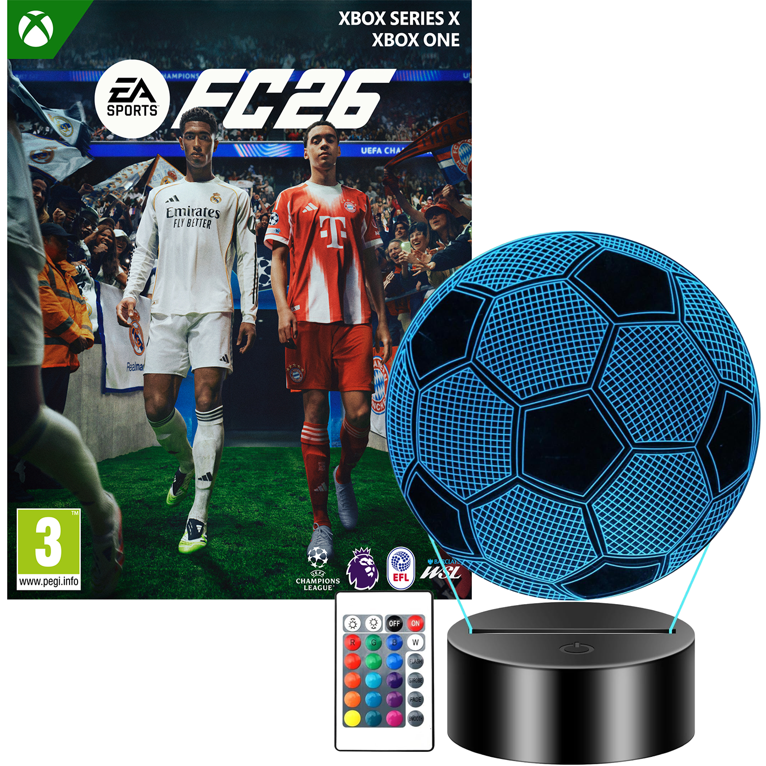 EA SPORTS FC 26 Xbox + FREE RGB Football Lamp